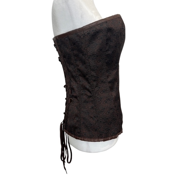 Charmian Steampunk Spiral Steel Boned Corset - Picture 3 of 6